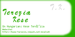 terezia kese business card